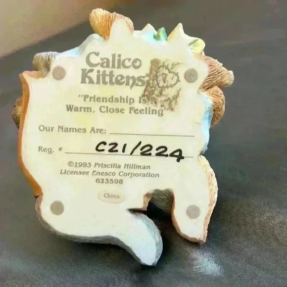 Vintage  Adorable Calico Kittens 1993 - Picture 5 of 8